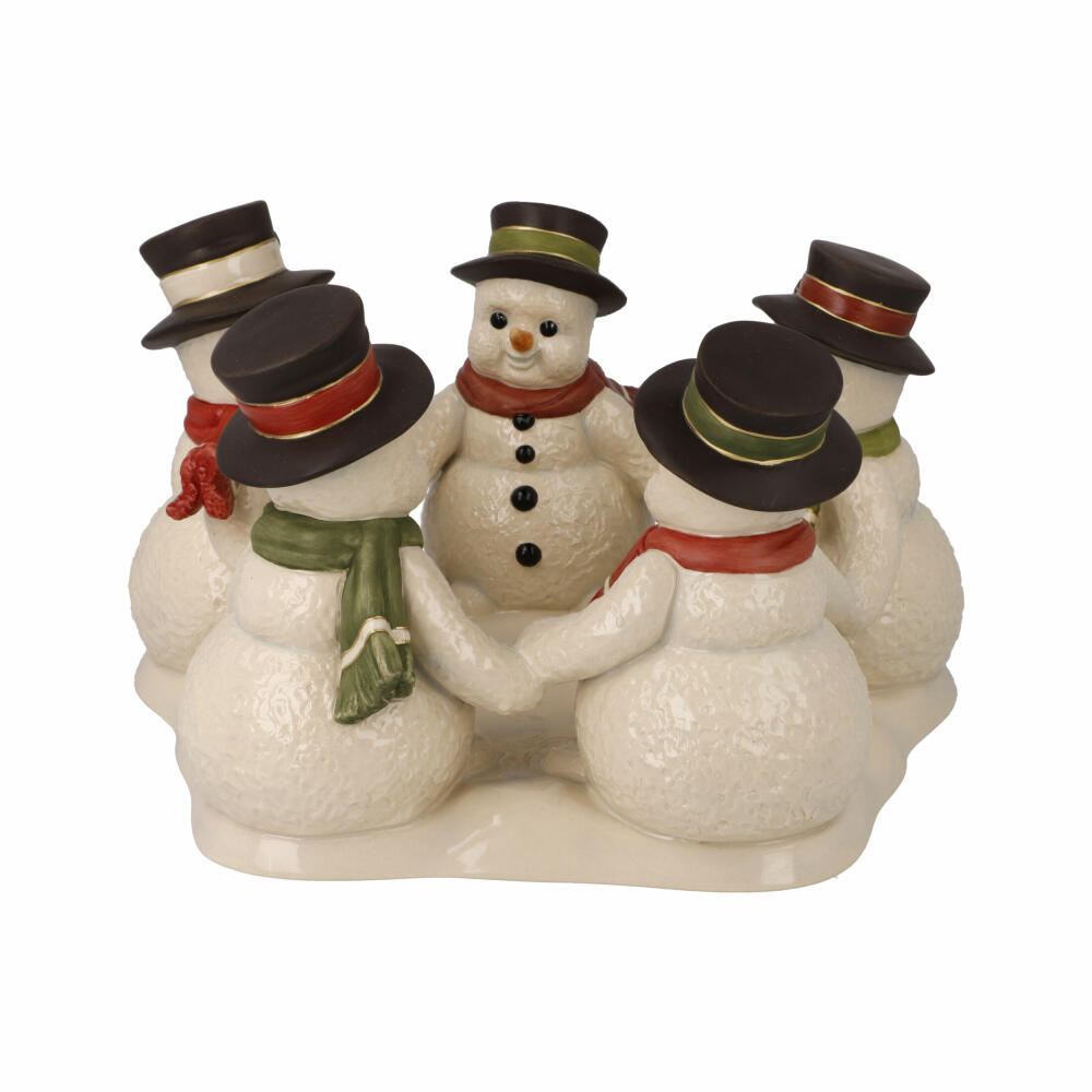 Goebel Figurine Snowmen - Best Friends, Stoneware, Decorative Figure, Colorful, 12.5 cm, 66704411