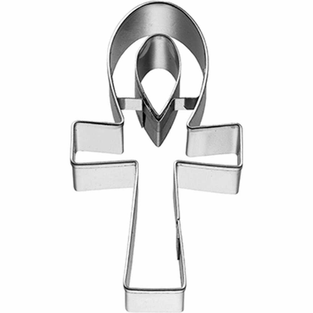 Birkmann cookie cutter handle cross, cookie cutter, cookie mold, biscuit, cookies, stainless steel, 7 cm, 197978