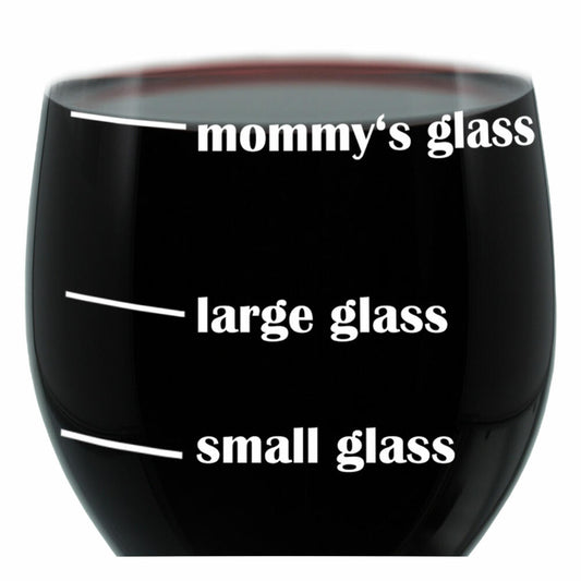 Leonardo Weinglas XL, Mommys Glass, Mum, Mama, Geschenk Stimmungsglas mit lustiger Gravur, Mood Wein Glas, 610ml