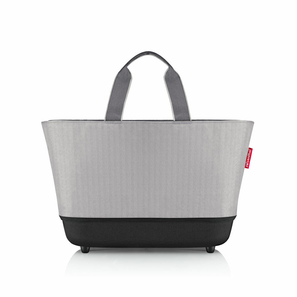 reisenthel shoppingbasket, Einkaufstasche, Einkaufskorb, Tasche, Herringbone Grey, 22 L, BE7074