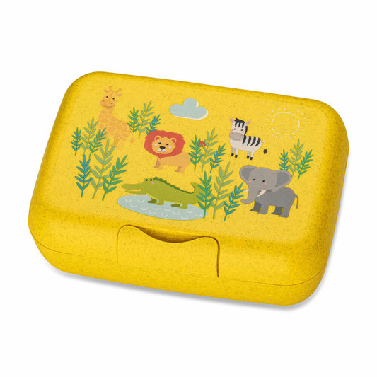 Koziol Lunchbox Candy L Africa, Brotdose, Kunststoff-Holz-Mix, Organic Yellow, 1424681