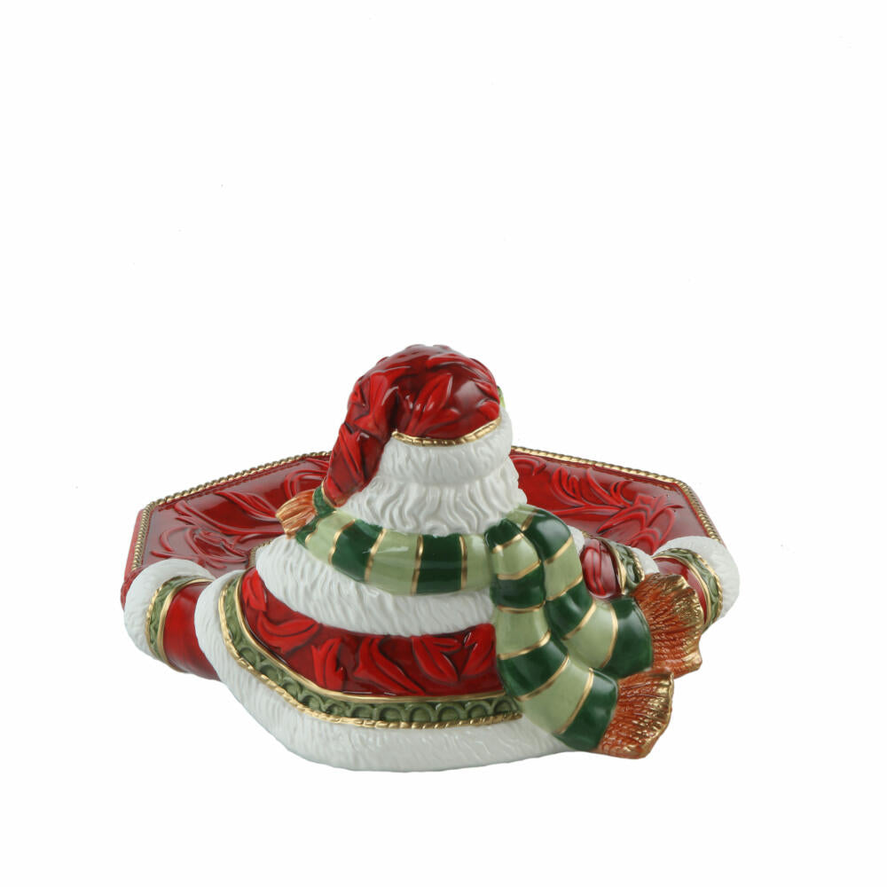 Goebel Schale Santa präsentiert, Fitz & Floyd, Dekoschale, Steingut, Bunt, 16.5 cm, 51001731