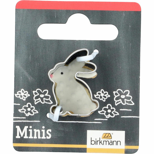 Birkmann mini cookie cutter rabbit, cookie cutter, cookie shape, biscuit, cookies, stainless steel, 2.5 cm, 152892