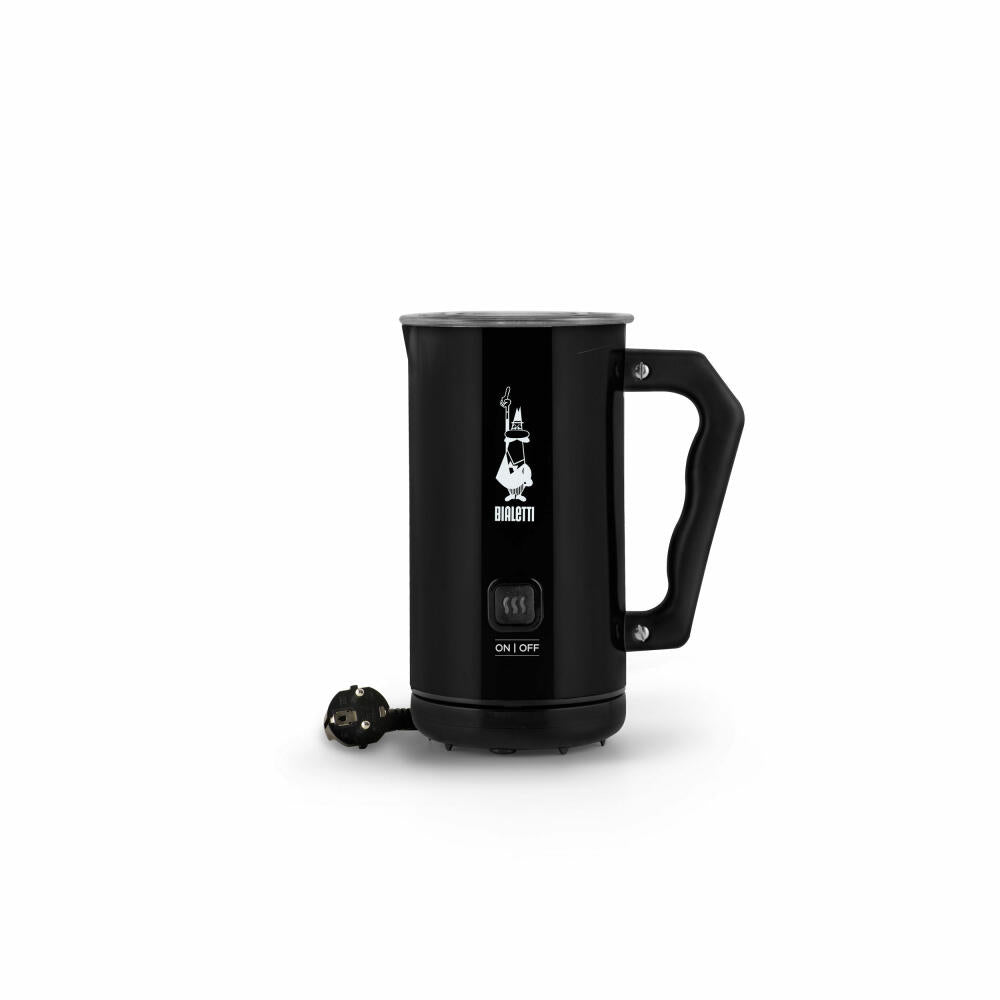 Bialetti Milk Frother Elettric Mk02, 300ml, Electric, Milk Frother, Milk, Latte, Stainless Steel, Black, 4433