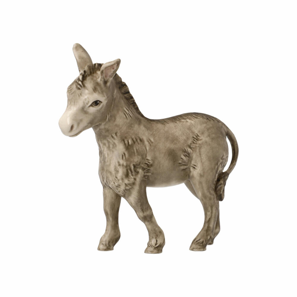 Goebel figurine donkey, nativity figure, decorative figure, stoneware, colored, 9.5 cm, 41661091