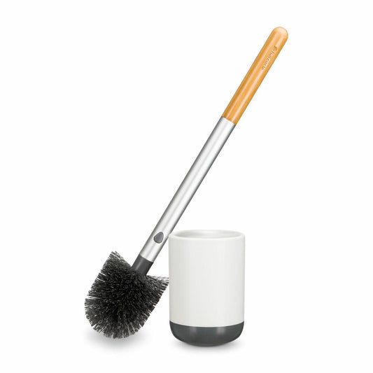 Full Circle Home Toilet Brush Scrub Queen, WC Brush, Ceramic, Plastic, Gray, FC18146W