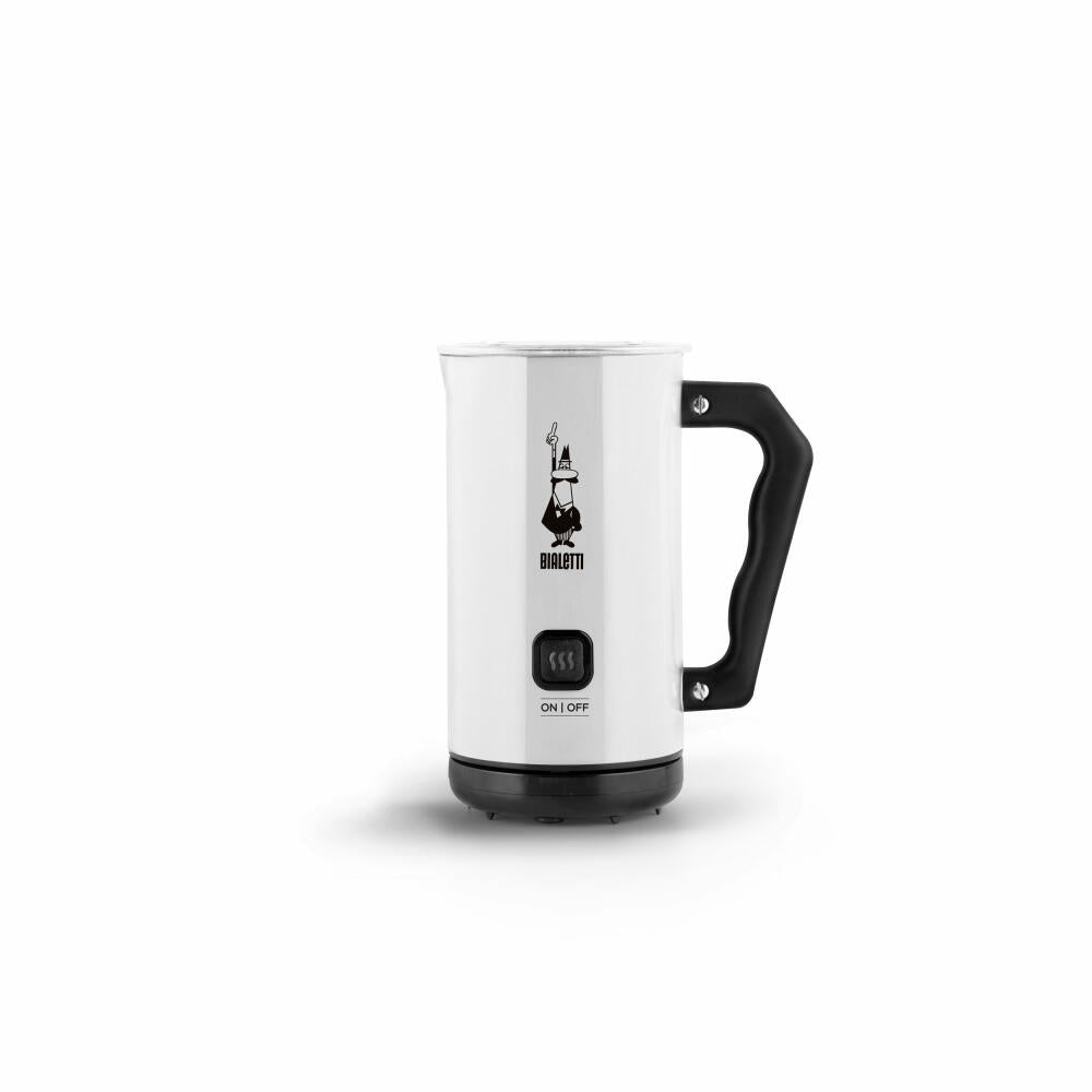 Bialetti Milk Frother Elettric Mk02, 300ml, Electric, Milk Frother, Milk, Latte, Stainless Steel, White, 4432