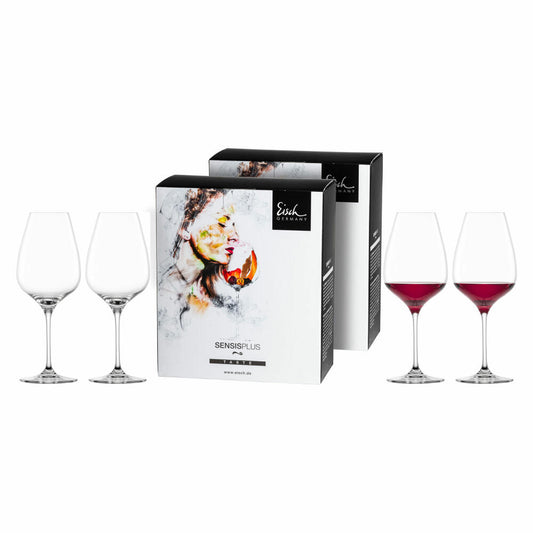 Eisch Syrah Glas 4er Set Superior Sensis plus, Rotweinglas, Kristallglas, 600 ml, 25006023