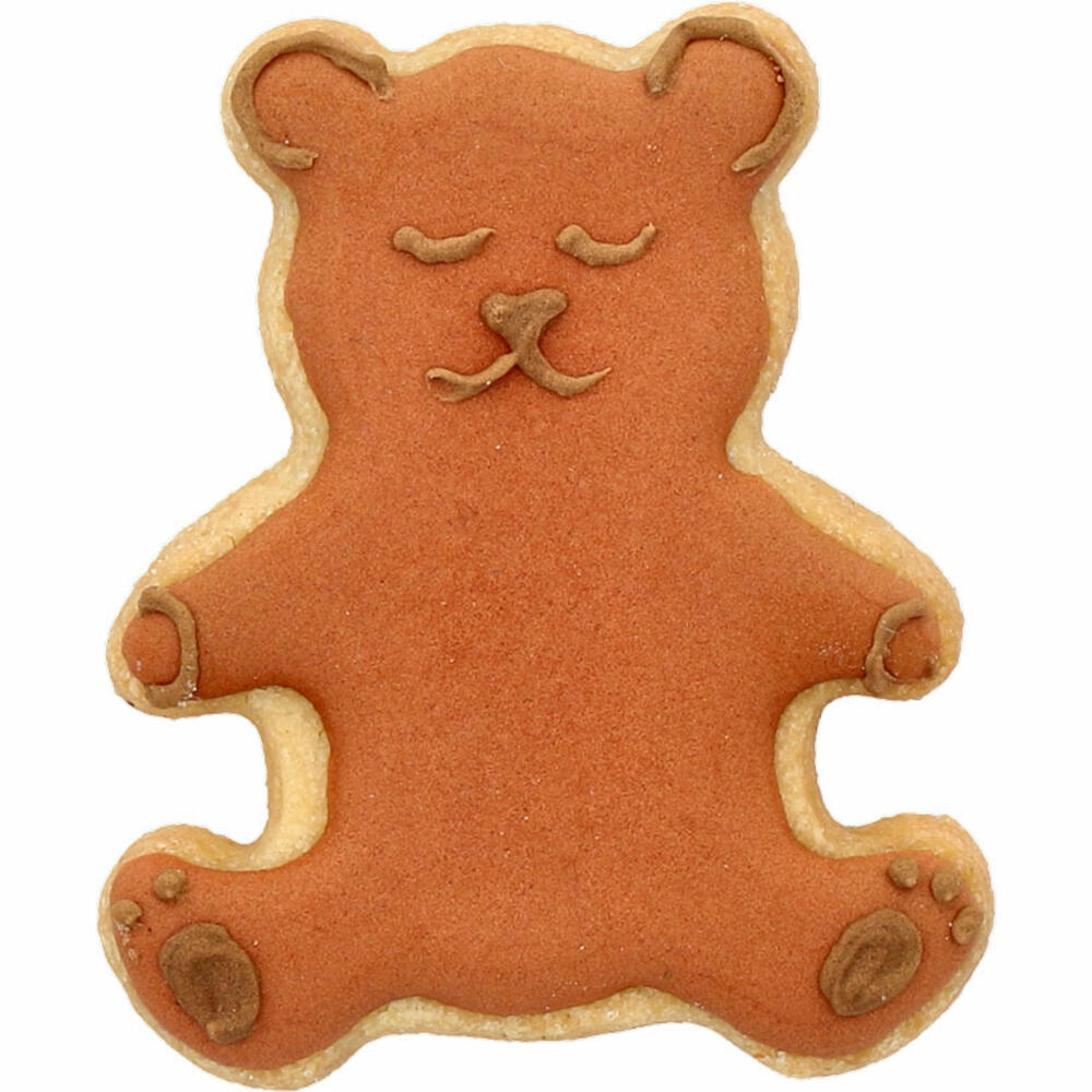 Birkmann cookie cutter teddy bear, cookie cutter, cookie shape, biscuit, cookies, stainless steel, 6.5 cm, 189898