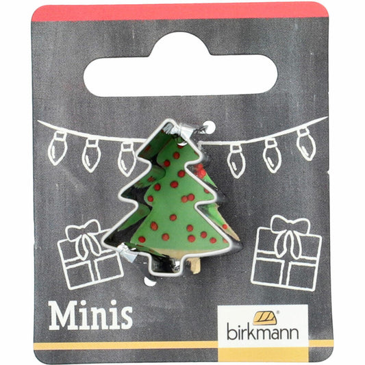 Birkmann Mini Cookie Cutter Christmas Tree, Cookie Cutter, Cookie Mold, Biscuit, Cookies, Stainless Steel, 2.5 cm, 152946