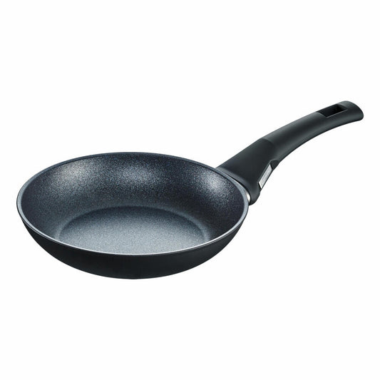 Berndes Balance Induction Enduro frying pan set with glass lid, pan, non-stick coating, aluminum, black, Ø 20 cm