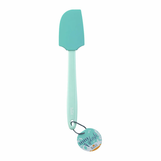 Birkmann dough scraper Colour Splash, kitchen scraper, scraper, silicone head with plastic handle, turquoise, 29 cm, 421684