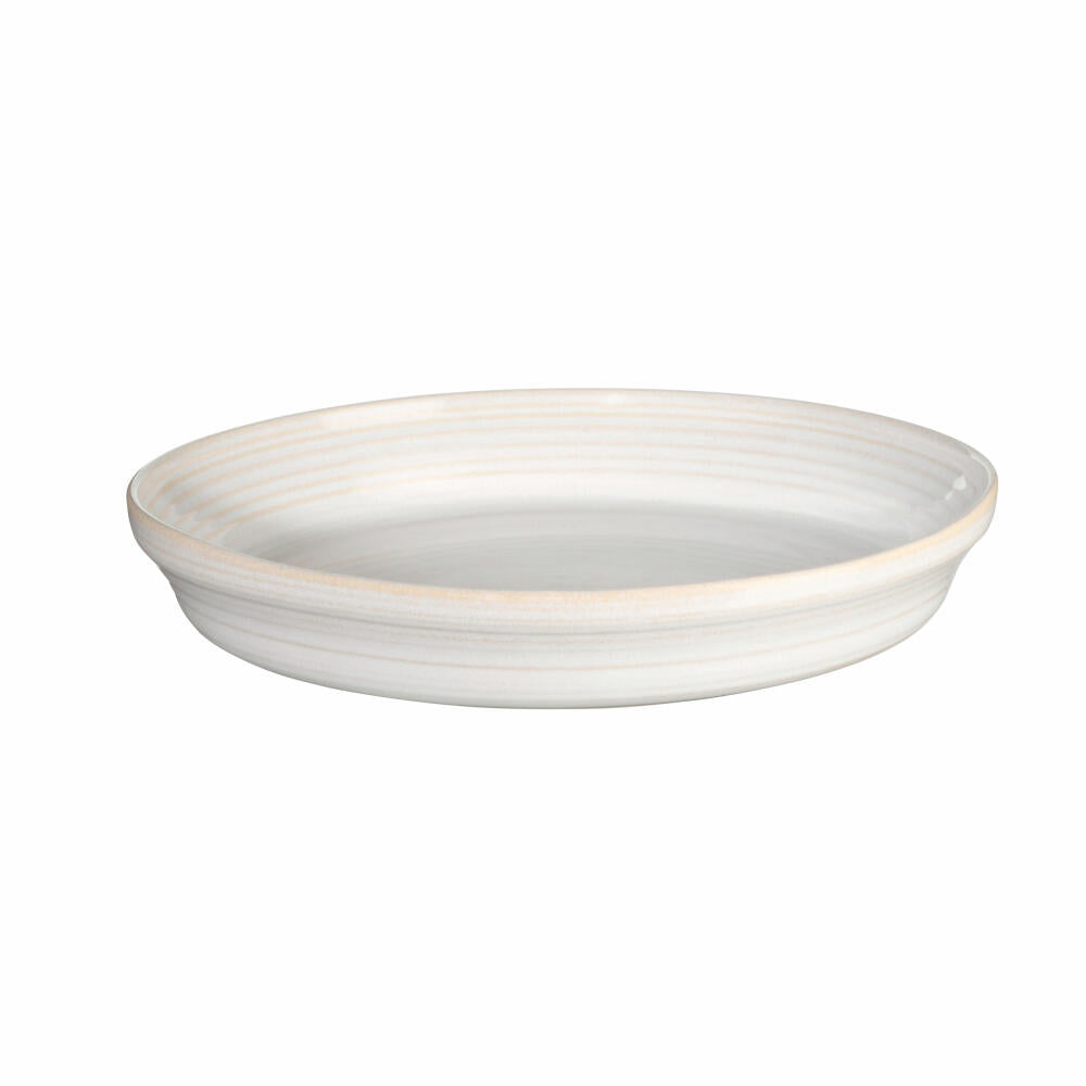 ASA Selection manuale pasta plate, plate, dinner plate, stoneware, Oat, Ø 22 cm, 41230294