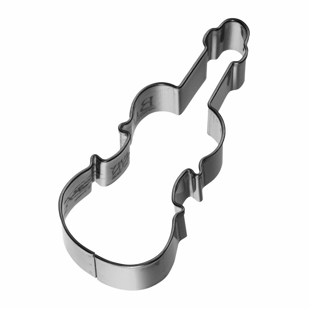 Birkmann cookie cutter violin, cookie cutter, cookie cutter, biscuit cutter, stainless steel, 7 cm, 198029