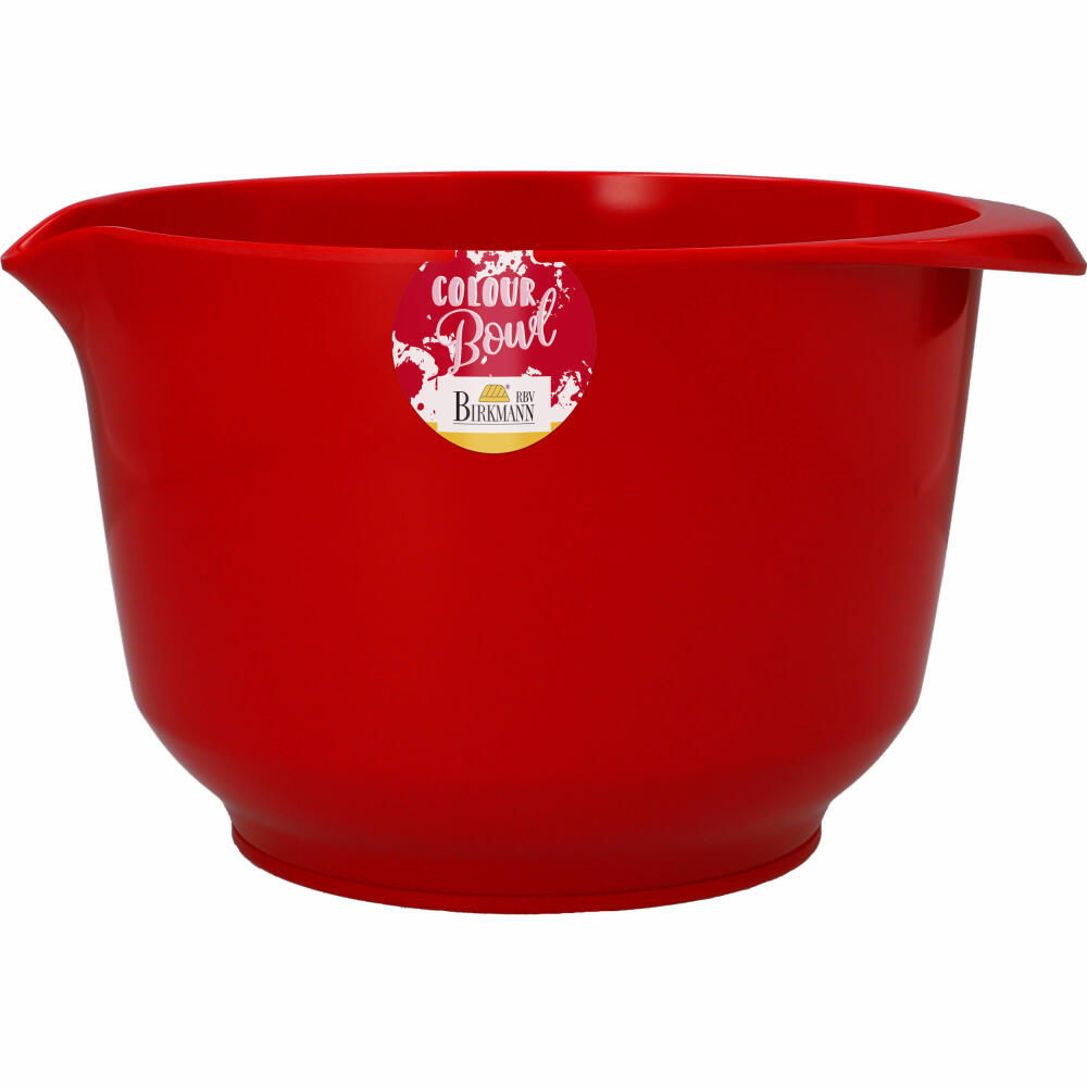 Birkmann Colour Bowl mixing and serving bowl, mixing bowl, bowl, melamine resin, red, 3 L, 708341