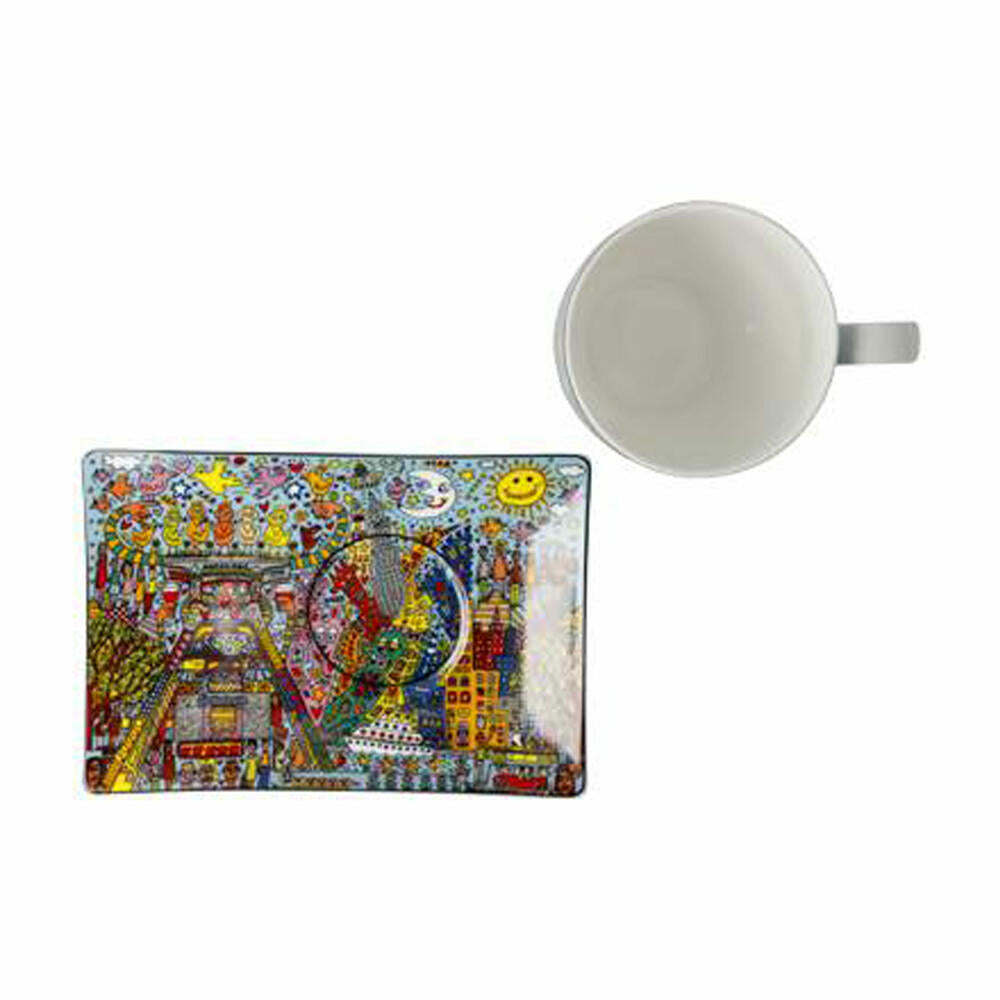 Goebel Artist Cup with Saucer Rizzi - Remember those Cool Coal Days, Cup, Coffee Cup, Tea Cup, Fine Bone China, 26103441