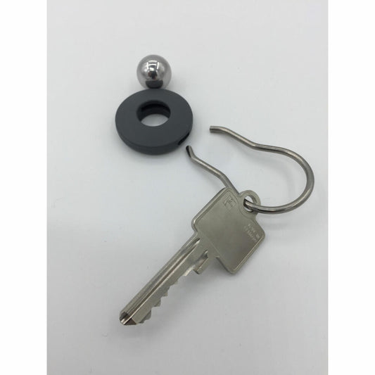 Authentics Orbit Key Ring, Key Organizer, V2A, Rubber, Black, 1000026