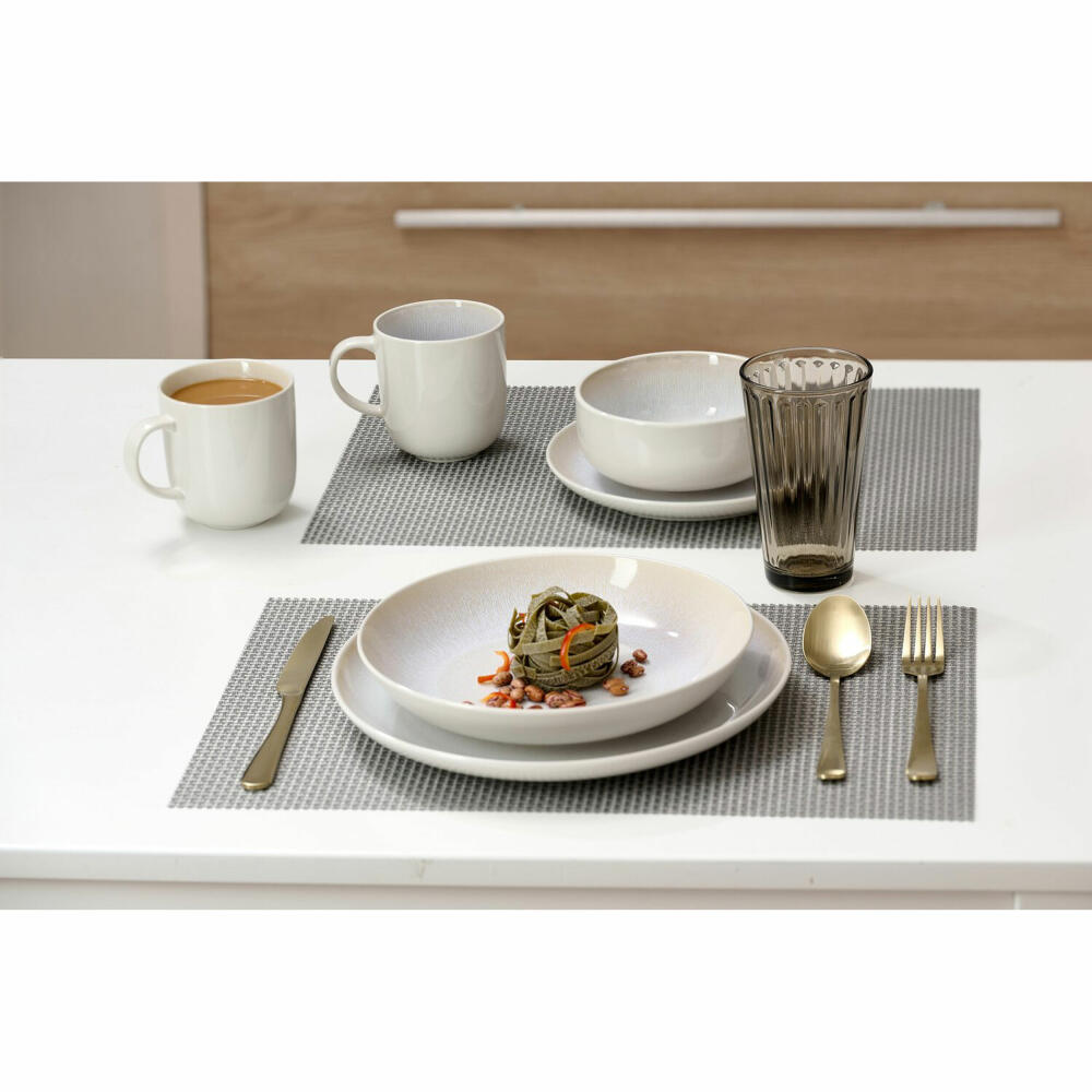 Ritzenhoff &amp; Breker Laredo soup plate, pasta plate, deep plate, stoneware, cream, Ø 23 cm, 423389