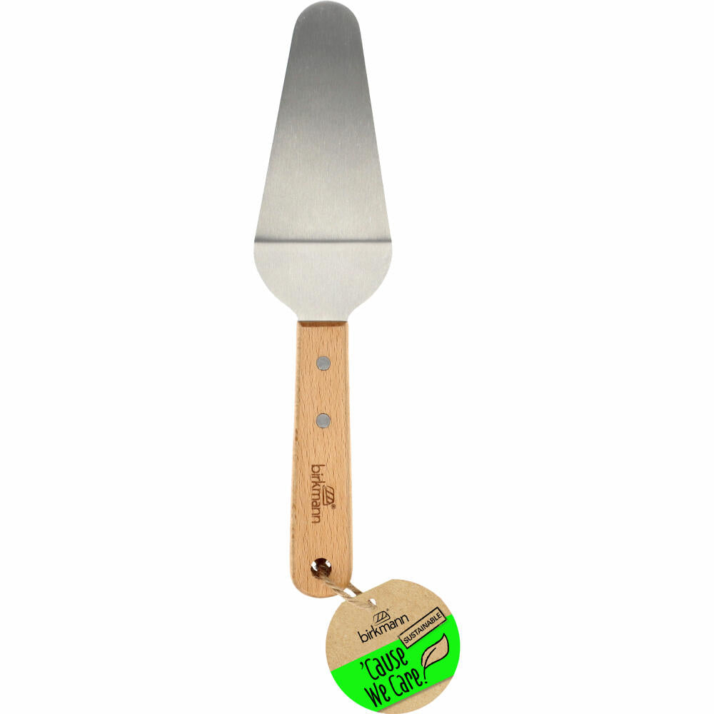 Birkmann Cause We Care cake server, cake lifter, cake shovel, stainless steel / beech wood, 25 cm, 889149