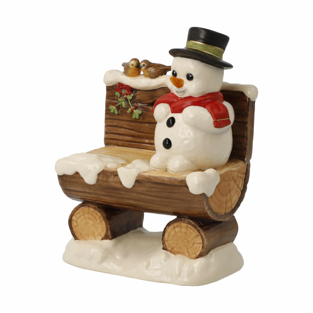 Goebel Figurine My Favorite Place - Snowman, Stoneware, Colorful, 10.5 cm, 66704651