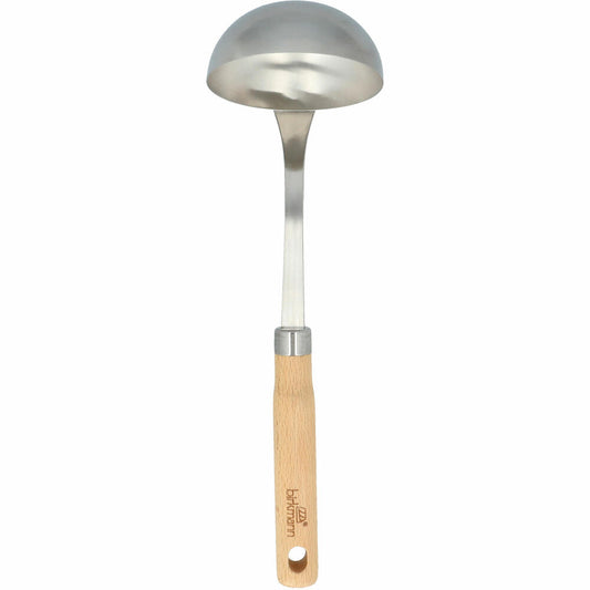 Birkmann Cause We Care soup ladle, large, ladle, ladle, stainless steel / beech wood, 31 x 9 cm, 889347