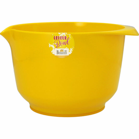 Birkmann Colour Bowl mixing and serving bowl, mixing bowl, bowl, melamine resin, yellow, 3 L, 708334