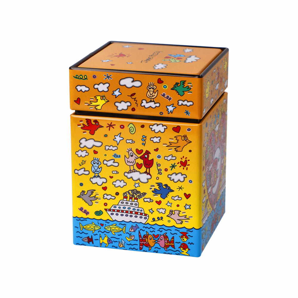 Goebel tea caddy James Rizzi - The Romance of the Sea, Pop Art, metal, colorful, 0.6 L, 26103241