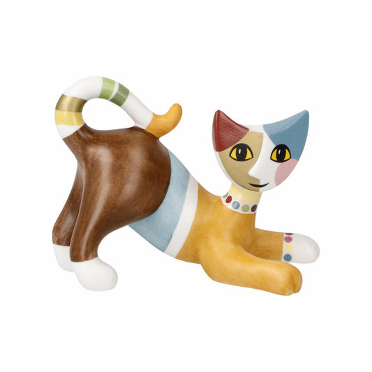 Goebel figurine Rosina Wachtmeister, mini cat Milena, biscuit porcelain, colored, 6.5 cm, 31400831