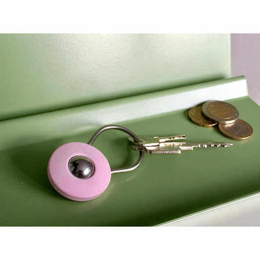 Authentics Orbit Key Ring, Key Organizer, V2A, Rubber, Pale Rose, 1000003