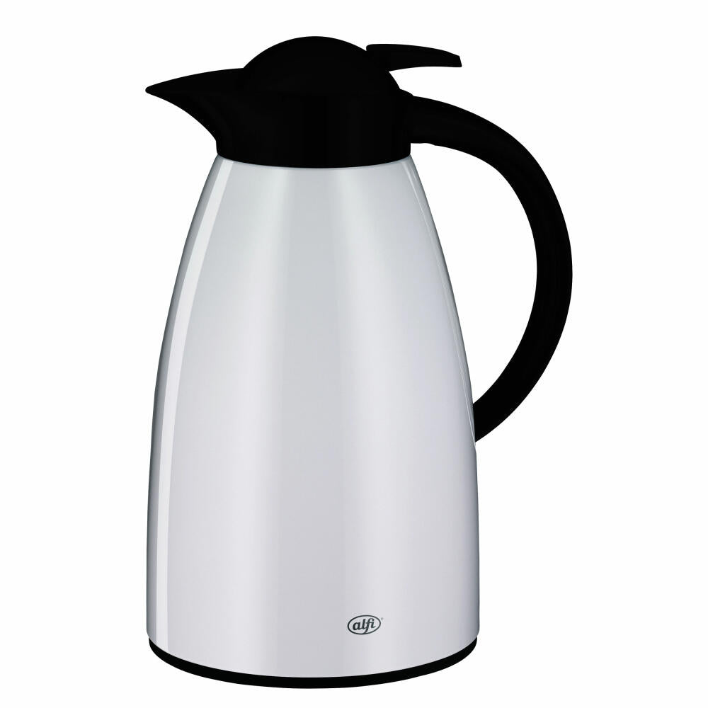 alfi insulated jug SIGNO ONE, insulated jug, jug, coffee pot, stainless steel, coconut white polished, 1 L, 1423211100