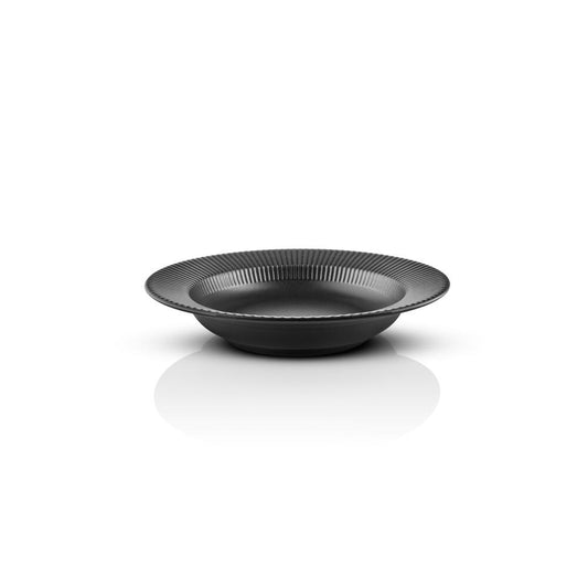 Eva Trio Deep Plate Legio Nova, Tableware, Soup Plate, Stoneware, Black, 22 cm, 787223