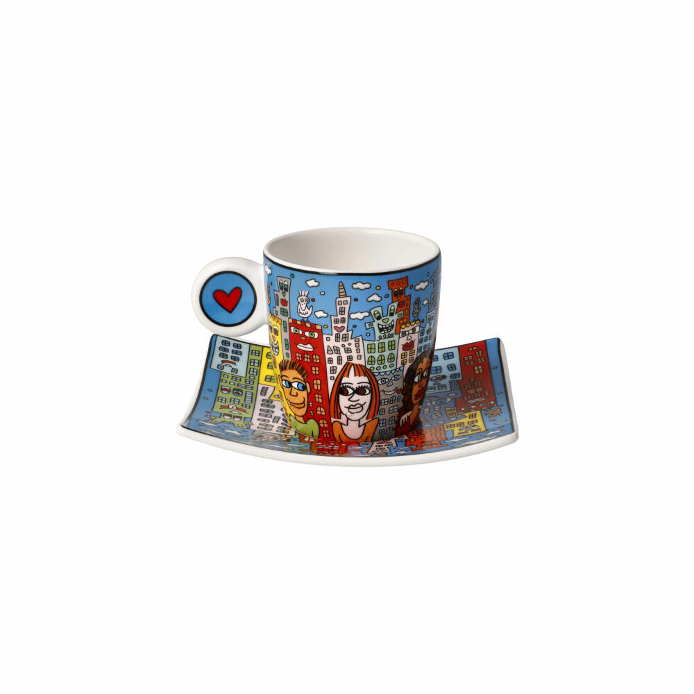 Goebel espresso cup James Rizzi - Summer in the City, Fine Bone China, colorful, 0.25 L, 26102731