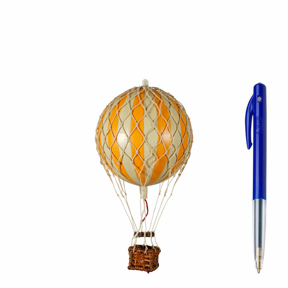 Authentic Models Hanging Decoration Floating in the Skies Orange Ivory, Balloon, Rattan / Paper / Plastic, AP160O