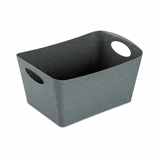 Koziol Aufbewahrungsbox Boxxx M, Kiste, Bottich, Organic Recycled, Recycled Ash Grey, 3.5 L, 1404120