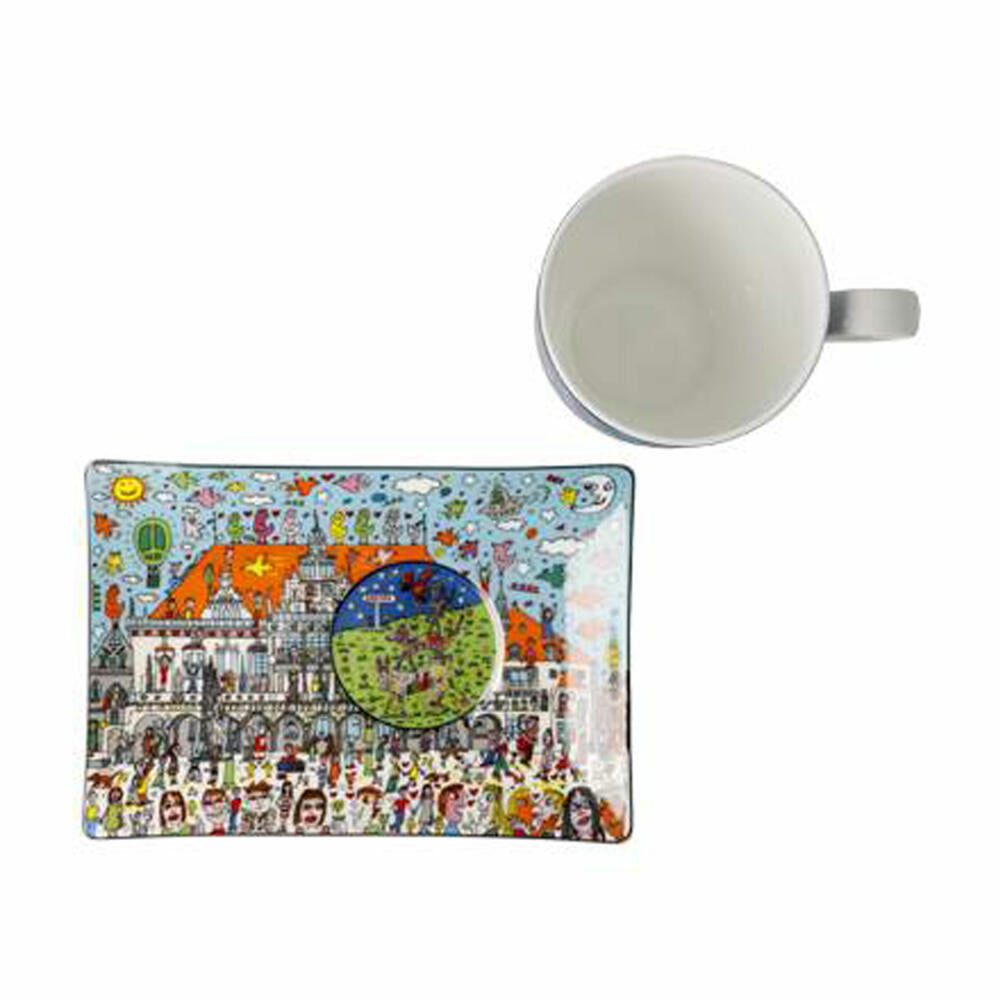 Goebel Artist Cup with Saucer Rizzi - All Roads Lead to Bremen, Cup, Coffee Cup, Tea Cup, Fine Bone China, 26103431