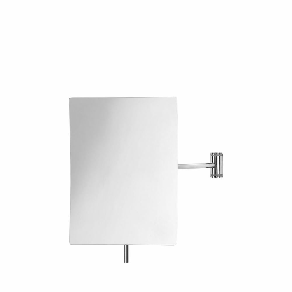 blomus VISTA Kosmetikspiegel mit Wandhalterung, Stahl Verchromt, H 19 cm, B 14 cm, T 25.5 cm, 69038