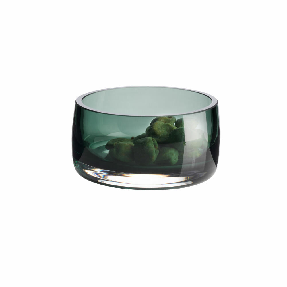 ASA Selection Bowl Ajana, decorative bowl, bowl, glass, green, 10 cm, 88241009