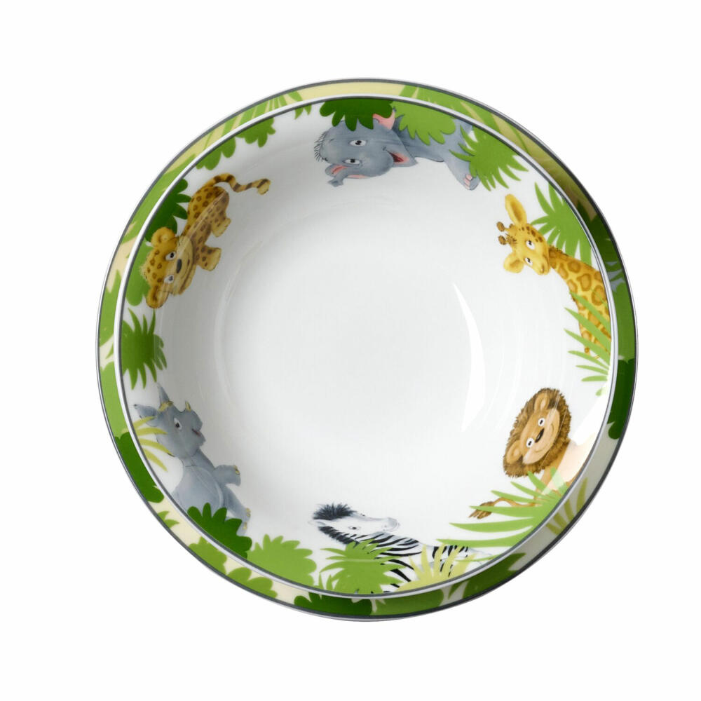 Ritzenhoff & Breker Tiere Müsli Afrikatiere, Müslischale, Schale, Schüssel, Porzellan, Ø 16.5 cm, 427820