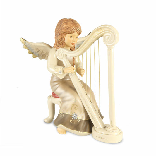 Goebel Angel Gentle Melody, Stoneware, Walnut, Limited Edition, 41650661