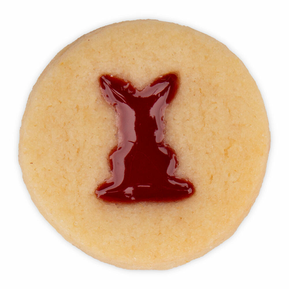 Städter cookie cutter rabbit in ring mini, cookie cutter, cookie mold, biscuit, cookies, stainless steel, Ø 3 cm, 955318