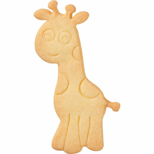Birkmann Ausstechform Giraffe, mit Innenprägung, Ausstecher, Plätzchenform, Keks, Plätzchen, Edelstahl, 11 cm, 195622