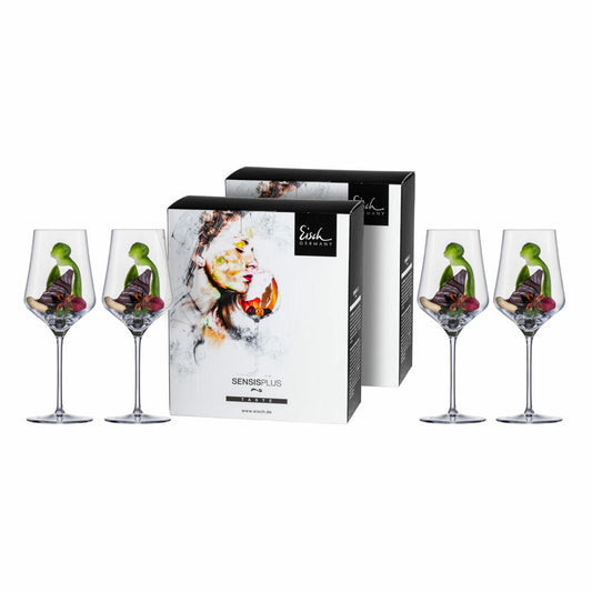 Eisch Rotweinglas 4er Set Sky Sensis plus, Weinglas, Kristallglas, 490 ml, 25185020