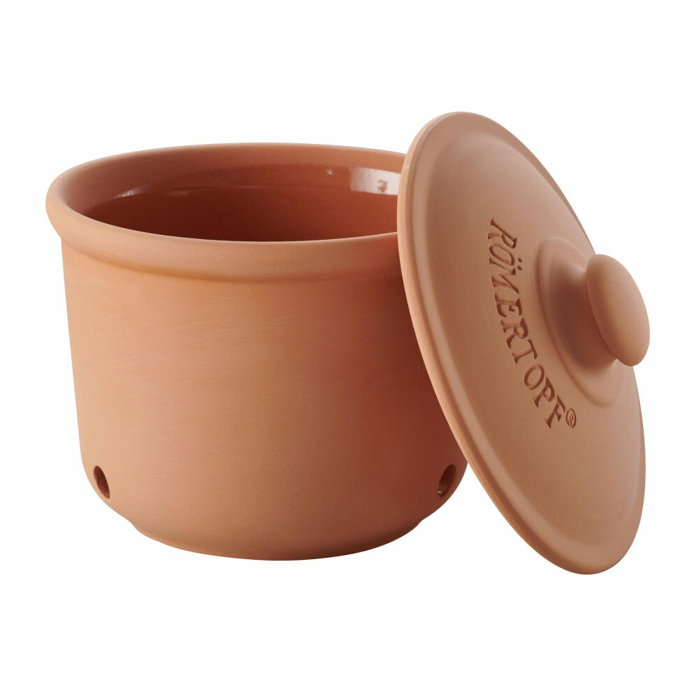 Römertopf Freshness Pot MEDI, Storage Pot, Shallot Pot, Natural Clay, Terracotta, 1 L, 419 05