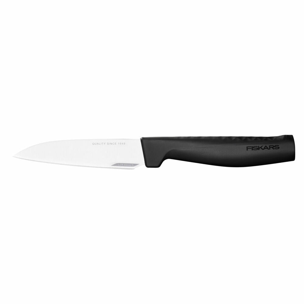 Fiskars Hard Edge Gemüsemesser, Schälmesser, Küchenmesser, 22 cm, Edelstahl, Kunststoff, Schwarz, 1051762