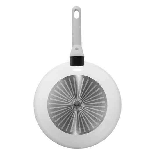 Berndes Veggie White frying pan, pan, ceramic coating, aluminum, white Ø 20 cm, 079746