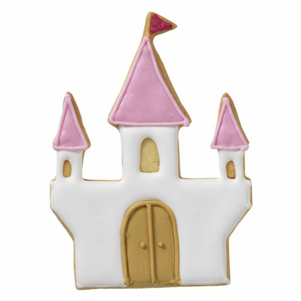 Birkmann fairytale castle cookie cutter, cookie cutter, cookie mold, biscuit, cookies, stainless steel, 13 cm, 197305