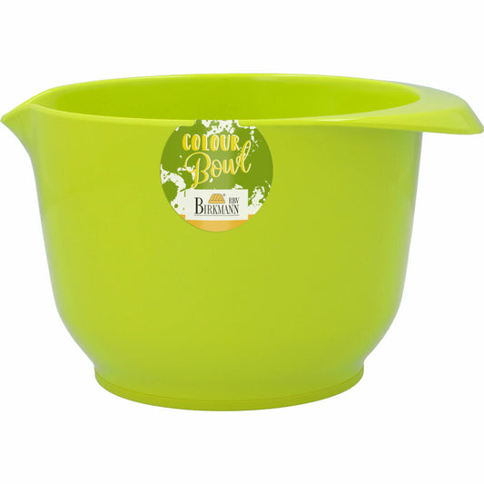 Birkmann Colour Bowl mixing and serving bowl, mixing bowl, bowl, melamine resin, lime, 1.5 liters, 709232