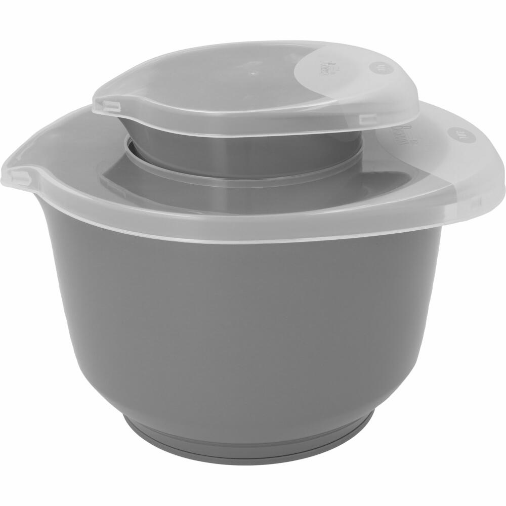 Birkmann Colour Bowl lid with splash guard for mixing and serving bowl 3 L, splash guard lid, fresh-keeping lid, PP, transparent, 708532