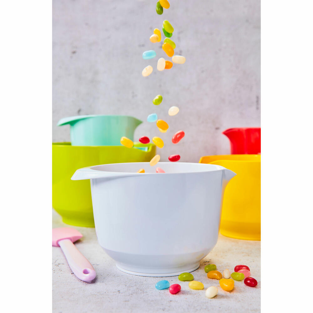 Birkmann Colour Bowl mixing and serving bowl, mixing bowl, bowl, melamine resin, white, 4 L, 708396