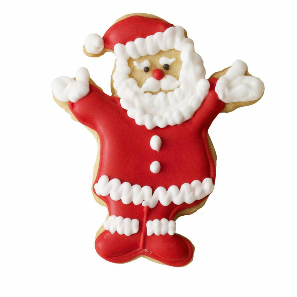 Birkmann cookie cutter Santa Claus, cookie cutter, cookie mold, biscuit, cookies, stainless steel, 8.5 cm, 191525